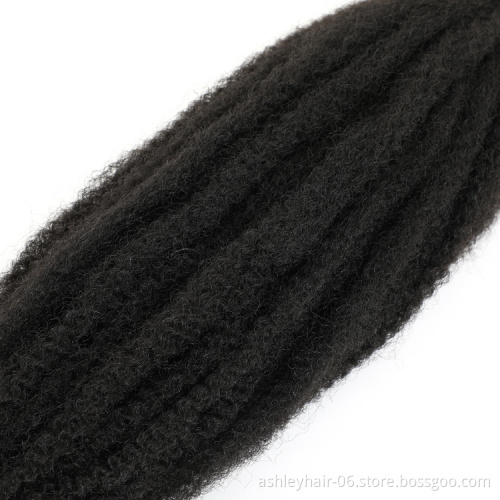 18"  marley hair twist afro braiding extensions locs crotchet braids jamaican colored afro kinky braid cuban twist marley hair